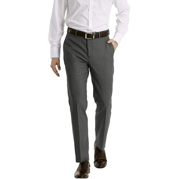Calvin Klein Mens Slim Fit Dress Pant 36W x 30L Medium Grey