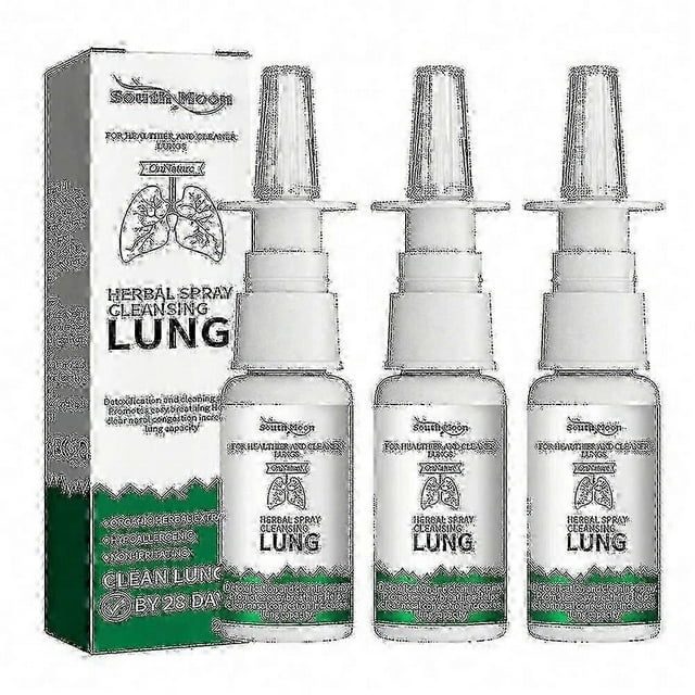 1-3pcs Lung Detox Herbal Cleanser Spray For Smokers Clear Nasal Congestion Anti Snoring Solution Stop Snore Relief Spray Tw PrettyJ
