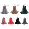 thumbnail image 2 of Grande Taille 95X180CM Foulard Hijab Maxi Froissée à la Mode pour Femmes Musulmanes Islam, 2 of 6