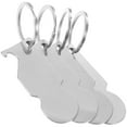 thumbnail image 2 of 4Pcs Shopping Cart Token Keychain Zinc Alloy Simple Design For Gifts, 2 of 5