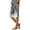 Cyan, variant on Mlqidk Pedal Pushers for Women Floral Bermuda Shorts Trendy Summer Knee Length High Waisted Gauze Pants Dressy Casual Linen Capris with Pockets Black S