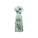 thumbnail image 3 of SAYOO Vestido bohemio femenino, estampado de flores de verano con cuello en V corto / media manga de una pieza para damas, S / M / L / XL / XXL SAYOO  moda, 3 of 7