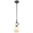 thumbnail image 3 of Beaumont Lane Pendentif en Verre Opale en Acier Vieilli, 3 of 6