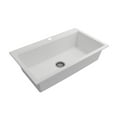 thumbnail image 2 of BOCCHI 1616-507-0126 Baveno Lux Dual-Mount 34 Granite Kitchen Sink in Milk White, 2 of 7