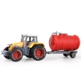 thumbnail image 3 of Kiddopark Truck & Toy Tractor With Trailers 4-Piece Farm Toy Car Set Kids Toys, 3 of 5