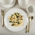 thumbnail image 3 of Gibson Home Ogalla 30 Piece Plates, Bowls, & Mugs Dinnerware Set - Service for 6 - White Porcelain W/ Gold Band, 3 of 13