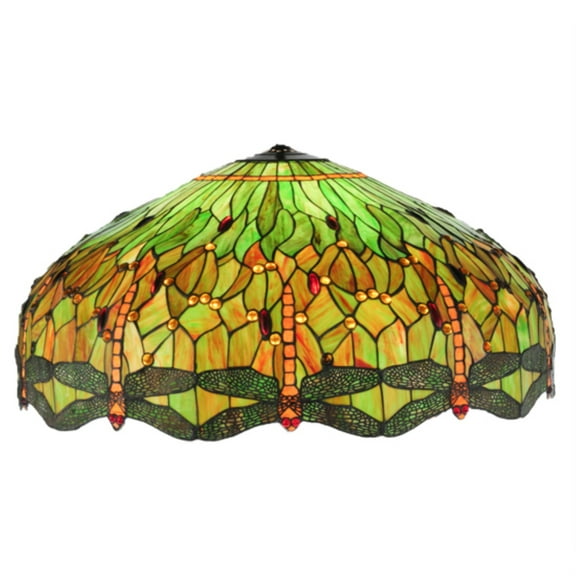 Meyda Tiffany 30107 Hanginghead Dragonfly 18" Tall Lamp Shade - Copper