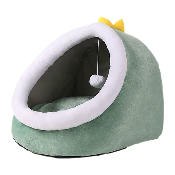 Barhoo Foldable Multifunctional Cat Bed and Furniture - Large Cozy Indoor Cat Bed with Cat Toy and Removable Mat - Spacious Pet Bed for Cats and Small Dogs, Ideal for Lounging and Play 1 Pet Bed