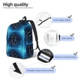 thumbnail image 5 of Naloa Canvas Backpack for Men Women Cat Sketch Print Rucksack Casual Travel Daypack Large and Small Durable College Tote Satchel Bookbag for Teens, 5 of 8