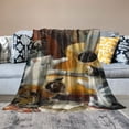 thumbnail image 2 of ERAPDAUR Cute Cat Print Flannel Throw Blanket, Hand/Machine Wash, All Seasons Lightweight Soft Blanket, Various Sizes 50x60in, 2 of 6