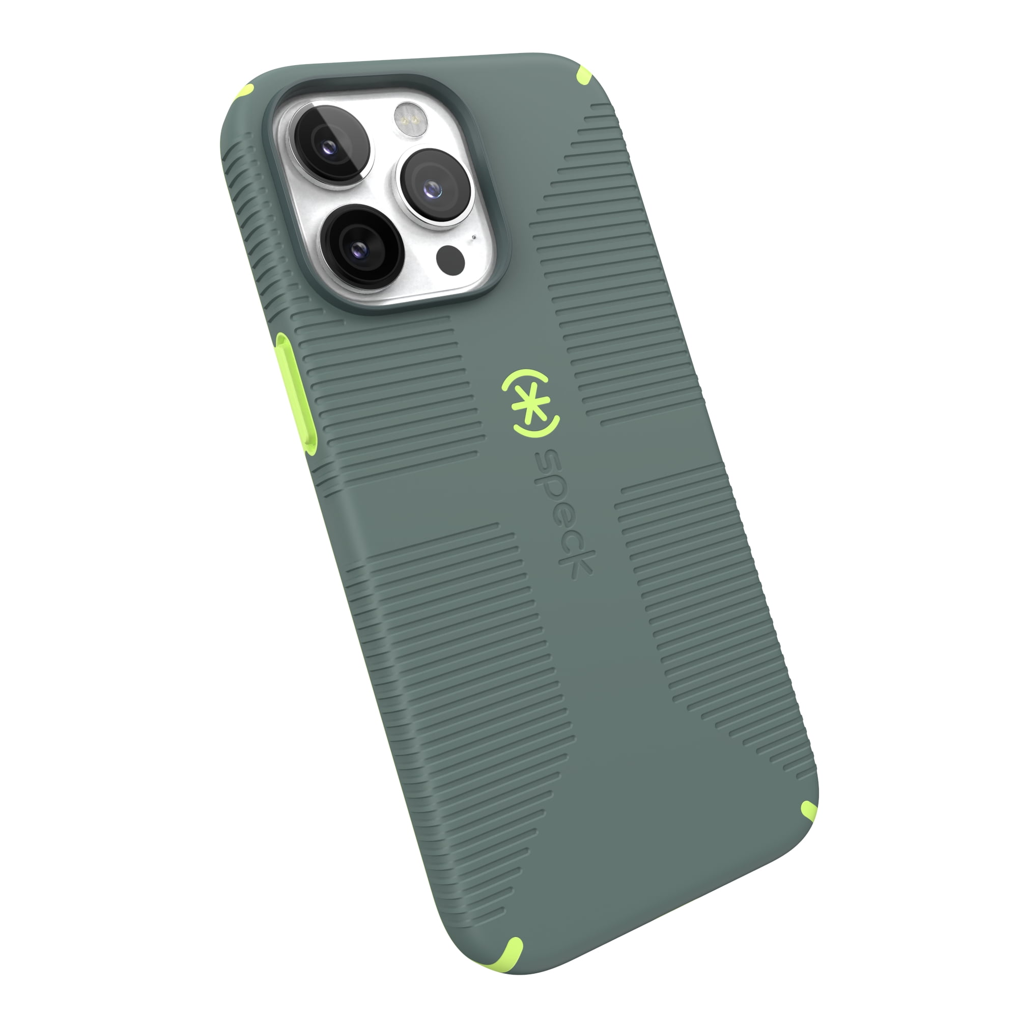 iPhone 14 Pro Max CandyShell Grip with MagSafe in Neo Drab and Glow Green