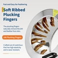 thumbnail image 2 of Memoryfield 20" Chicken Plucker Machine, Stainless Steel Poultry Plucker with 108 Soft Rubber Fingers, Easy Feather Removal & Debris Collection, for Farm, Home & Commercial Use, Orange, 2 of 8