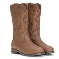 thumbnail image 4 of IUV Cowgirl Boots Cowboy Boots for Girls Kids Toddler Fashion Western Boots Mid Calf Boots(Toddler/Little Kid), 4 of 6