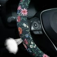 thumbnail image 4 of Vintage Flowers Steering Wheel Cover Auto Steering Wheel Protector, Anti-Slip, Breathable, Absorbing Sweat, Universal Car Accessories 14.5–15 inch,Fit for Most Car, Trucks, SUV, 4 of 10