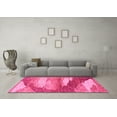 thumbnail image 3 of Ahgly Company Indoor Square Abstract Pink Modern Area Rugs, 4' Square, 3 of 4