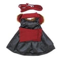 thumbnail image 4 of Wool Fur-Trimmed Dog Harness Coat - Burgundy Medium, 4 of 4