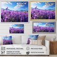 thumbnail image 4 of Designart "Flowers peaceful Lavender II" Floral Floater Framed Canvas Print, 4 of 7