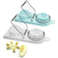 thumbnail image 2 of Metal Egg Cutter, 2 Pieces Hard Boiled Egg Cutter, Multifunctional Metal Egg, 2 of 5