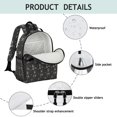 thumbnail image 4 of Schnauzer Dog Backpack for School,Cute School Bag,Schoolbag with Adjustable Shoulder Straps & Padded Back,15.25"x11.5"x5.25", 4 of 6