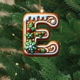 thumbnail image 4 of Luoshdecor 26 Letter Ornaments for Christmas Tree,Acrylic Initial Candy Letter Hanging Pendant Xmas Tree Hanging Decor for DIY Crafts (E) 3.9in, 4 of 5