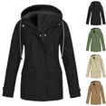 thumbnail image 5 of Inleife Women's Windproof Plush Insulation Long Sleeved Hooded Casual Coat, 5 of 5
