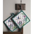 thumbnail image 2 of Tropiques 100% Cotton Set of 2 Pot Holders with Loop Heat Resistant for BBQ | Cooking | Baking | Grilling | Microwave | Barbecue | Spring/Summer (8 Inch by 8 Inch)., 2 of 8