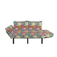 thumbnail image 2 of Garden Art Futon Couch, Abstract Romantic Bouquet of Doodle Style Flowers with Coming of the Spring, Daybed with Metal Frame Upholstered Sofa for Living Dorm, Loveseat, Multicolor, by Ambesonne, 2 of 4