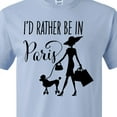 thumbnail image 4 of Inktastic I'd Rather Be in Paris- Shopping and Travel T-Shirt, 4 of 5