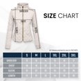 thumbnail image 6 of J. METHOD Women’s Lightweight Quilted Jacket Long Sleeve Full Zip Up Casual Stand Collar Coat Outerwear with Pockets NEWJ22 Camel 1XL, 6 of 6