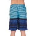 thumbnail image 4 of Stripe Beach Shorts for Men's Beachwear Swim Trunks Pants Swimwear Short Trunks Swimsuits Board Shorts With Mesh Lining, 4 of 8