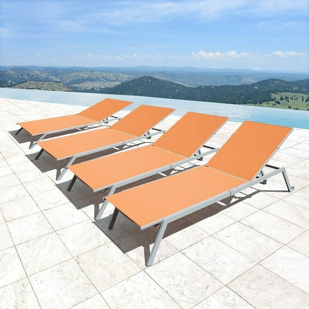 Corvus Torino Sling Fabric Reclining Outdoor Chaise Lounges Set Of 4 Orange Com - Turin Outdoor Adjustable Wicker Chaise Lounge Corvus Torino Sling Fabric Reclining Outdoor Chaise Lounges Set Of 4 Orange Com - Turin Outdoor Adjustable Wicker Chaise Lounge