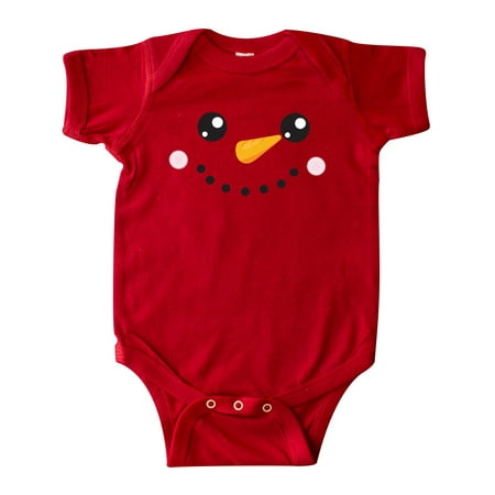 

Inktastic Snowman Head Snowman Face Carrot Nose Gift Baby Boy or Baby Girl Bodysuit