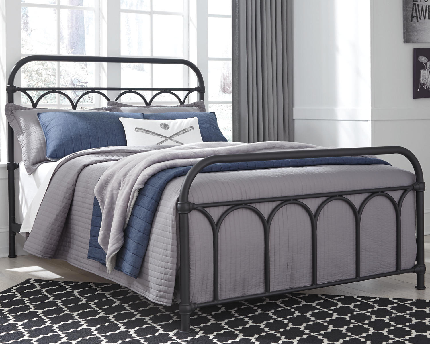 Signature Design by Ashley Casual Nashburg Full Metal Bed  Black - image 2 of 8