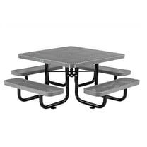 46" Child Size Square Expanded Picnic Table, Gray