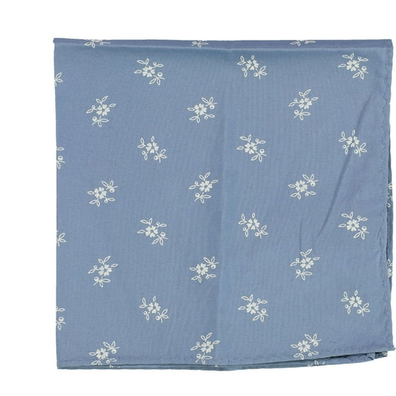 bar III Mens Vintage Floral Pocket Square, Blue, One Size