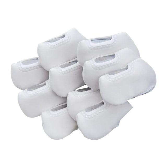 koolsoo Ensemble de 10 Pcs Couvre-Chefs en Fer de Golf Protection Moderne pour Femmes Golfeurs Adultes Blanc