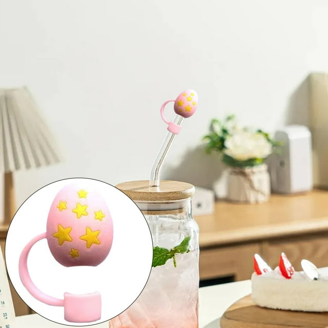 WRXMIJNHGSA Sealing Equipment Under $5 Easter Cover Cap For Cup Cute Bunny Reusable Tips 10mm Diameter Portable Protector Plugs Decorations For Kids