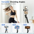 thumbnail image 3 of Selfie Stick Tripod de 70" con Luz y  Remoto - Trípode de Metal Extensible y Portátil para , , , Grabación de Video y Vlogs - Soporte Completo para Teléfono y Cámara, 3 of 6