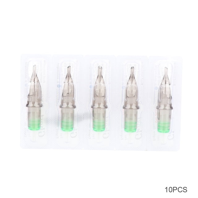 Caja de 10 Uds. De agujas de cartucho de tatuaje de alta gama, agujas de Microblading RS serie 3RS