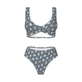 thumbnail image 4 of Daiia Cute Cats And Dogs Women's Bikini Set Two Piece Swimsuit High Waisted Bikini Adjustable Straps Bikini Perfect for Beach, Pool, and Summer Vacation-X-Large, 4 of 9