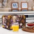 thumbnail image 5 of KLL Cute Cat Sunflower Print 4 Slice Toaster Dust Covers Kitchen Small Appliance Cover with 2 Pockets,Can hold Jam Spreader Knife & Toaster Tongs (12.4 x 10.6 x 8.2), 5 of 6