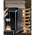 thumbnail image 4 of Garvee Professional Automatic Espresso Machine, 20 Bar Coffee Machine with Automatic Milk Frother, 1-15 Adjustable Grind for Home, Black, 4 of 9