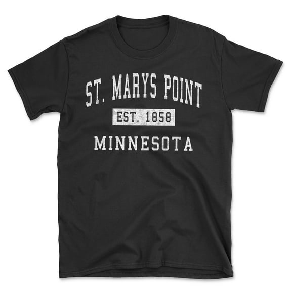 St. Marys Point Minnesota Classic Established Men's Cotton T-Shirt