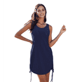 thumbnail image 2 of Women'S Casual Drawstring Beach Dress Navy Blue XXL, 2 of 7