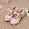 thumbnail image 3 of SACFOF Kawii Shoes Bow Pearl Heels Lolita Platform Heels for Women Lace Cute Mary Janes Pumps, 3 of 6