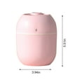 thumbnail image 3 of Latrodar USB Humidifier With ,Quiet Cool Mist Humidifier For Bedroom And Office ,Plants, Easy To Clean Pink Upgraded, 3 of 5
