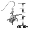 thumbnail image 2 of Jewelry Trends Sterling Silver Turtle Dangle Earrings, 2 of 3