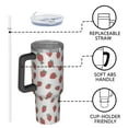 thumbnail image 4 of Modern 40oz Tumbler– Stainless Steel Insulated Tumbler with Handle and Straw, Large Capacity Travel Cup for Hot & Cold Drinks, 4 of 7