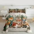thumbnail image 2 of Manfei Cartoon Raccoon Bedding Comforter Set for Teens, Vintage Fairy Tale Animal Twin Comforter Sets, Western Christmas Reversible Bedding Set, Luxury Bedroom Decor, 2 Pieces, 2 of 8