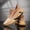 Yellowish-brown, variant on New Woven Casual Sports Coconut Shoes